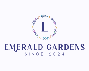 Garden Flower Garland logo design