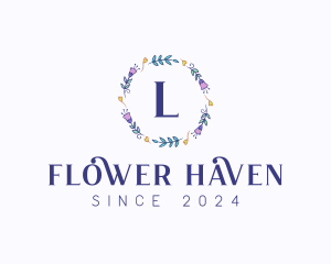 Garden Flower Garland logo design