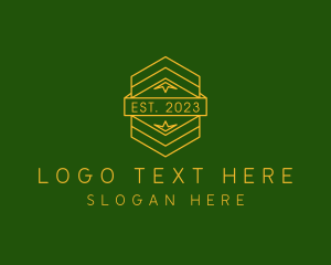 Golden - Mountain Outdoor Camping logo design