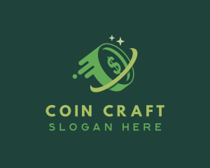 Coin Dollar Currency logo design