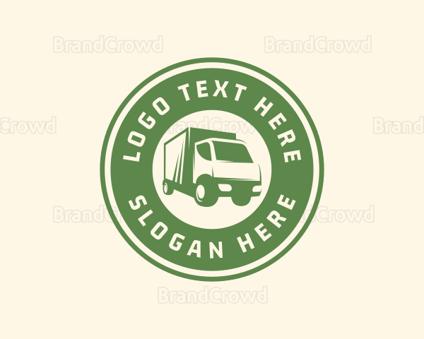 Logistics Forwarding Truck Logo