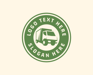 Logistics Forwarding Truck Logo