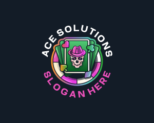 Ace - Skull Gaming Casino logo design