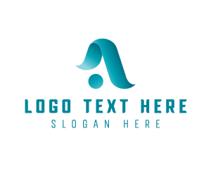 Corporate - Simple Ribbon Letter A logo design