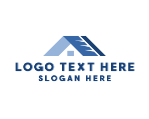 Roofing - Residential House Roofing logo design