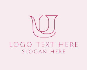 Monoline - Elegant Letter U logo design