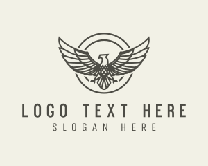 Soldier - Eagle Sigil Crest logo design
