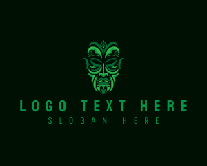 Heritage - Maori Traditional Mask logo design
