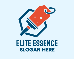 Cleaning Equipment - Price Tag Squeegee logo design