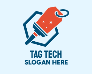 Tag - Price Tag Squeegee logo design