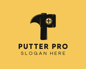 Hammer Repair Letter P logo design