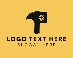 Construction - Hammer Repair Letter P logo design