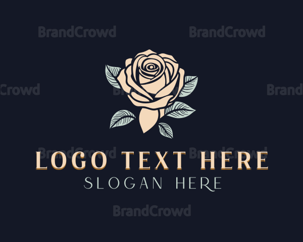 Elegant Rose Flower Logo