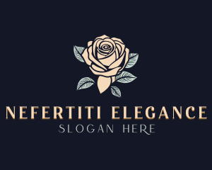 Elegant Rose Flower logo design