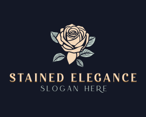 Elegant Rose Flower logo design