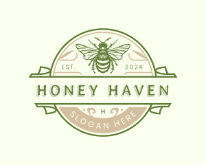 Organic Bee Honey logo design