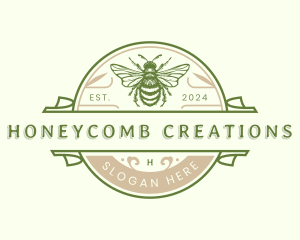 Organic Bee Honey logo design