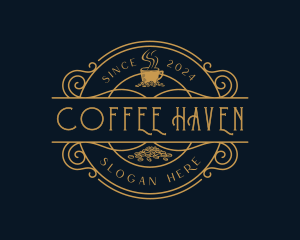 Cafe - Coffee Bean Cup Cafe logo design
