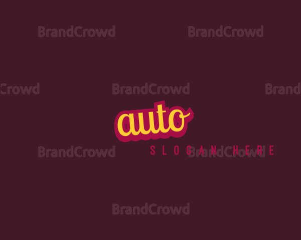 Retro Cursive Business Logo