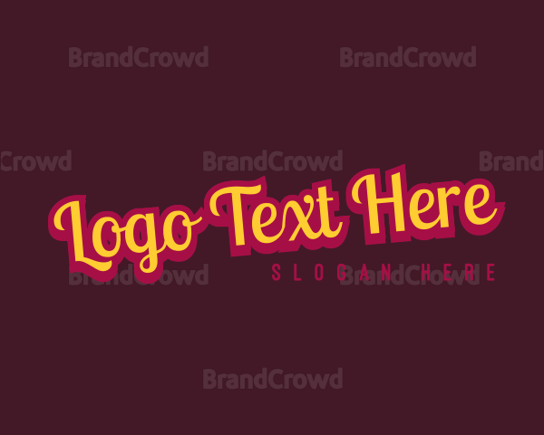 Retro Cursive Business Logo