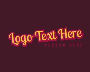 Apparel - Retro Cursive Business logo design