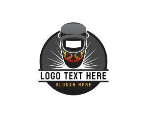 Flaming Welding Mask Logo