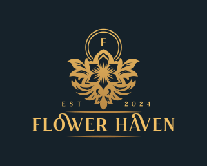 Luxury Flower Boutique logo design