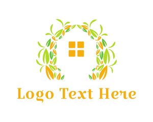 Leaf Garden Home logo design