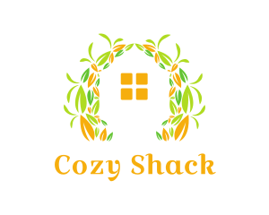 Shack - Leaf Garden Home logo design