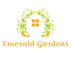 Leaf Garden Home logo design