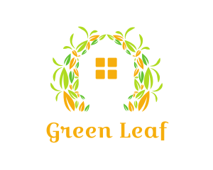 Leaf Garden Home logo design