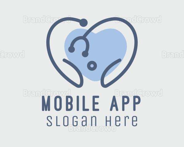 Pregnancy Stethoscope Health Logo