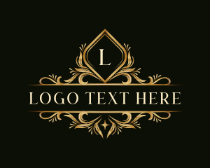 Decorative - Premium Floral Crest logo design