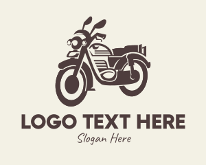 Vintage - Brown Vintage Motorbike logo design