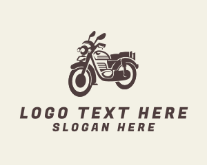 Dirt Bike - Motorbike Retro Rider logo design