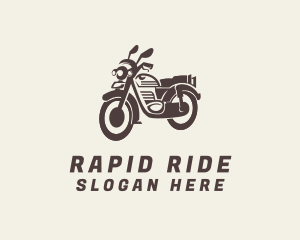 Motorbike Retro Rider logo design