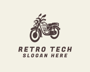 Motorbike Retro Rider logo design