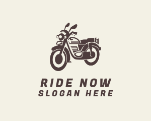 Motorbike Retro Rider logo design