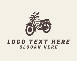 Old School - Motorbike Retro Rider logo design