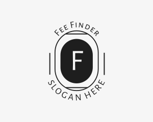 Minimalist Hipster Oval logo design