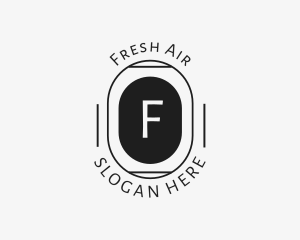 Minimalist Hipster Oval logo design