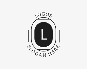 Lifestyle - Minimalist Hipster Oval logo design