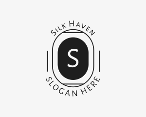 Minimalist Hipster Oval logo design