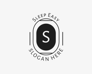 Minimalist Hipster Oval logo design