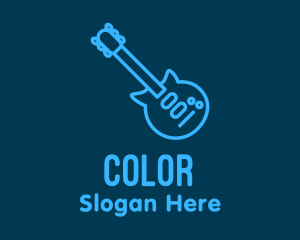 Blue Electric Guitar  Logo