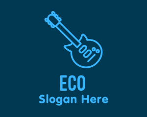 Blue Electric Guitar  Logo