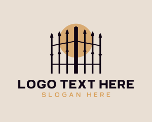 Privacy - Security Picket Fence logo design