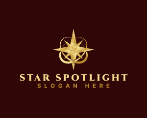 Premium Star Orbit Navigation logo design