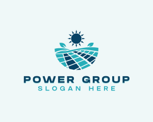 Renewable Solar Energy Power Logo