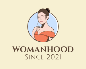 Female - Beautiful Woman Dress logo design